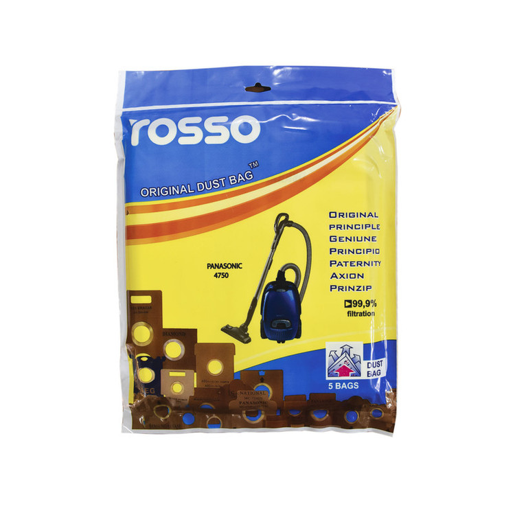 پاکت جاروبرقی مدل 4750 بسته 5 عددی مناسب برای جاروبرقی پاناسونیک